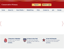 Tablet Screenshot of conservativeprimary.com